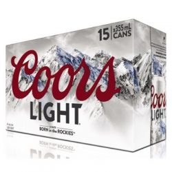 Coors Lite 15 pk 12 oz can
